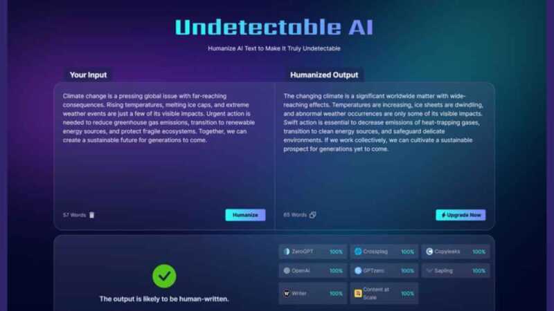 Undetectable AI Review: Humanize AI Text Instantly
